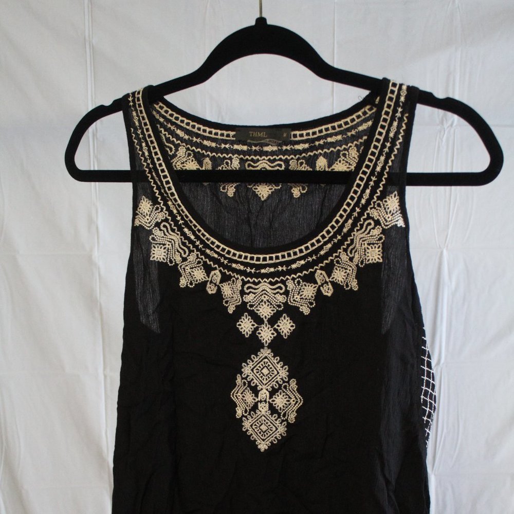 THML (Anthropologie) Embroidered Top